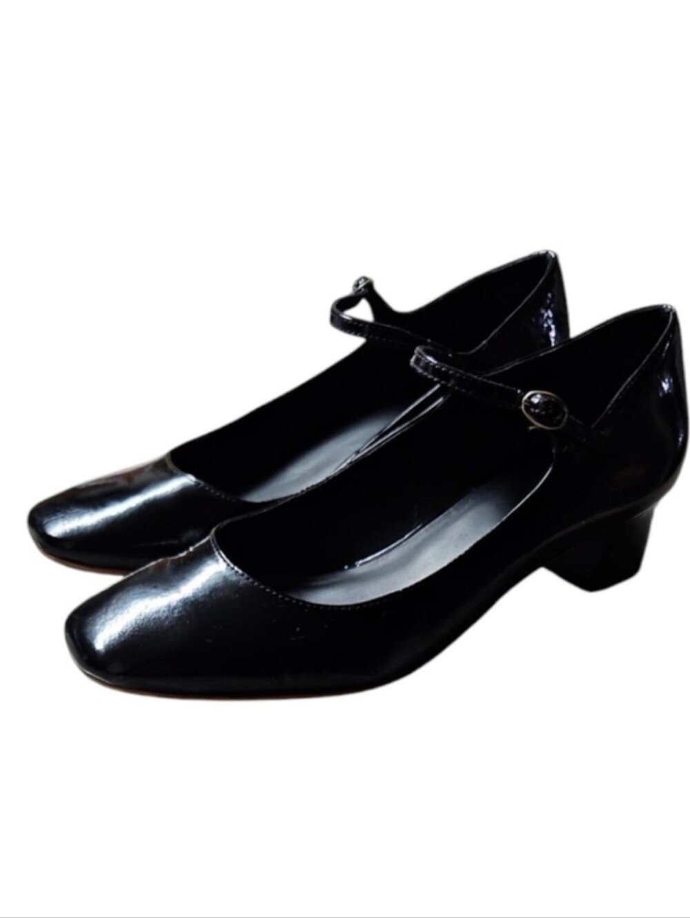 DÔEN | Black Patent Leather Mary Jane Heels in Size EU 35 / US 5